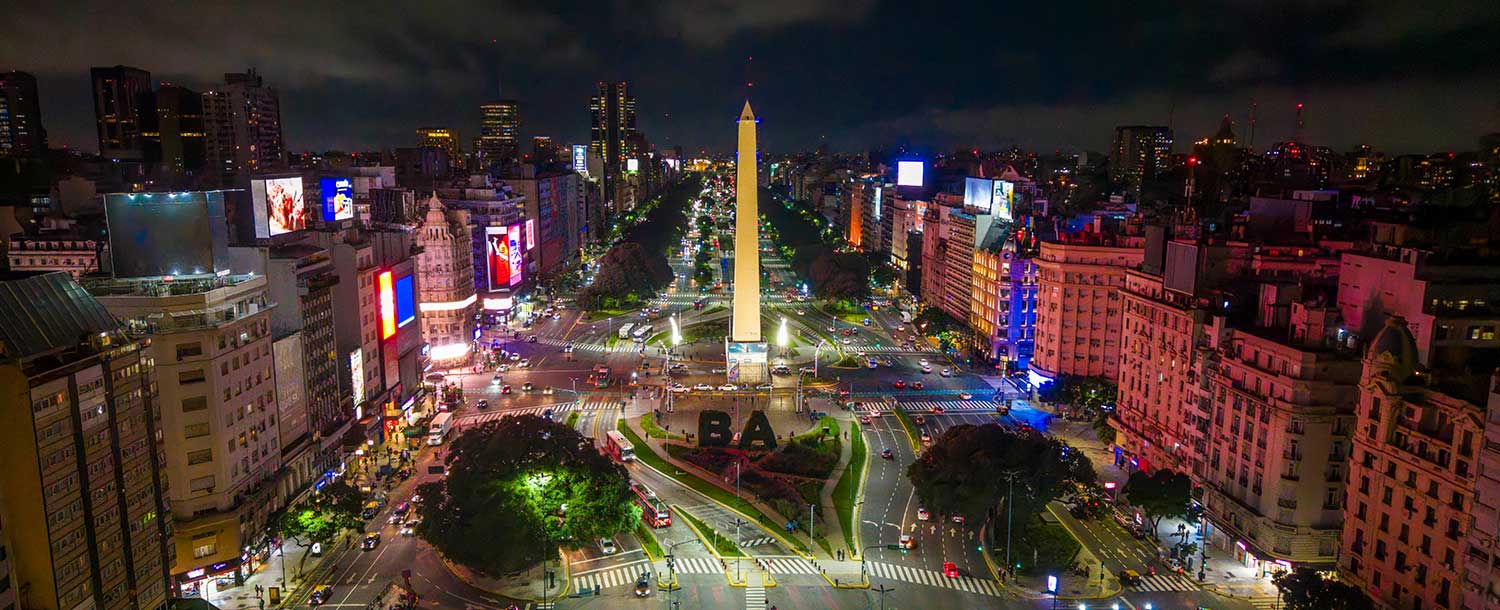 El Obelisco: Buenos Aires a vista de pájaro